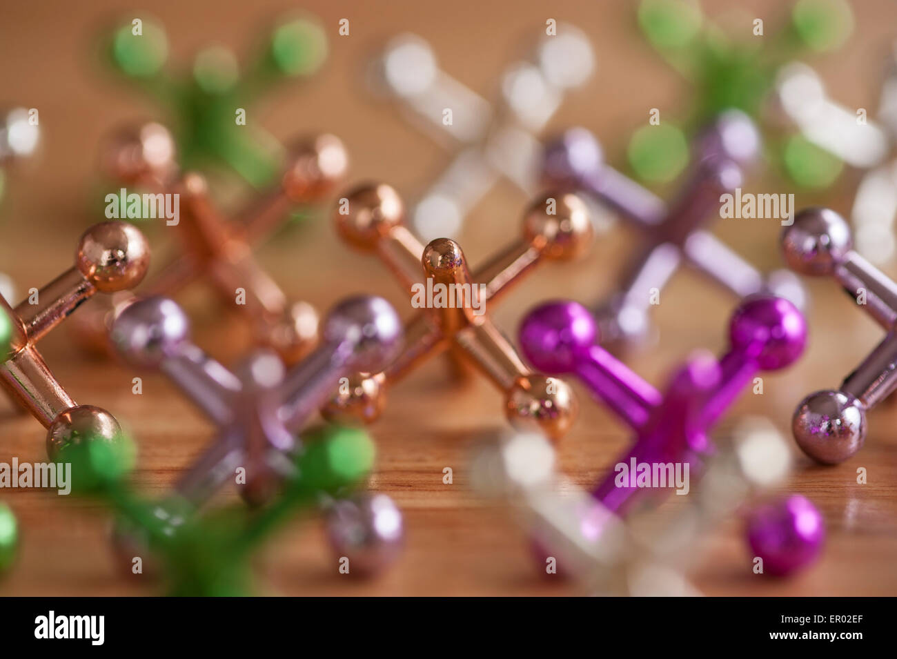 Children's game jacks Stock Photo Alamy