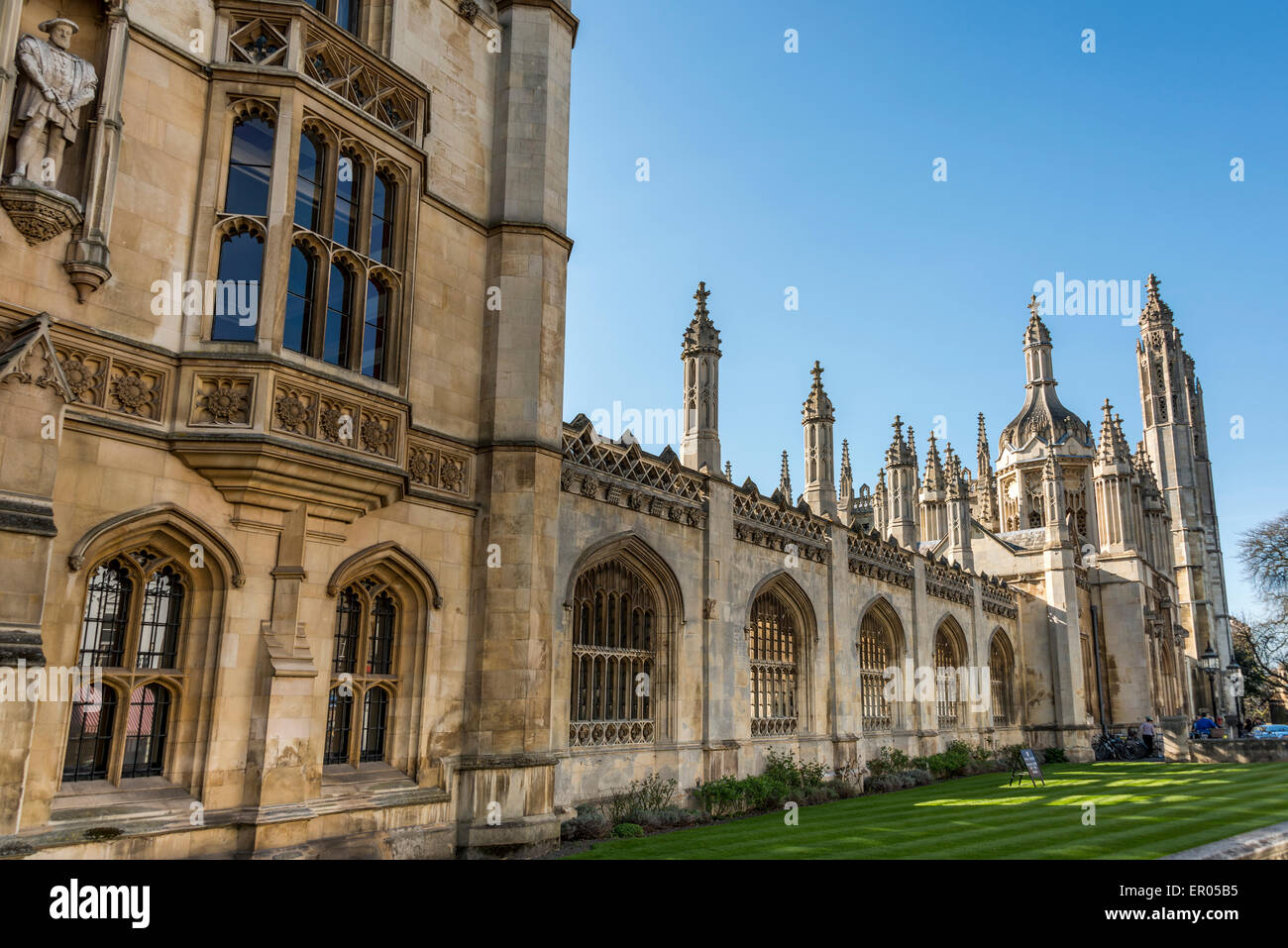 King's College is a college of the University of Cambridge, UK Stock Photo