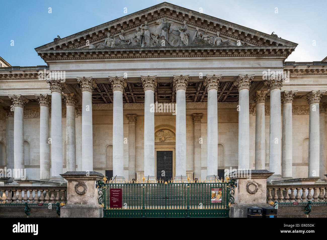 The Fitzwilliam Museum is the art and antiquities museum of the University of Cambridge Stock Photo