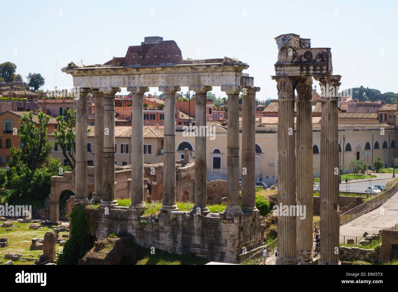 The Roman Forum and Palatine Hill, Rome Stock Photo - Alamy
