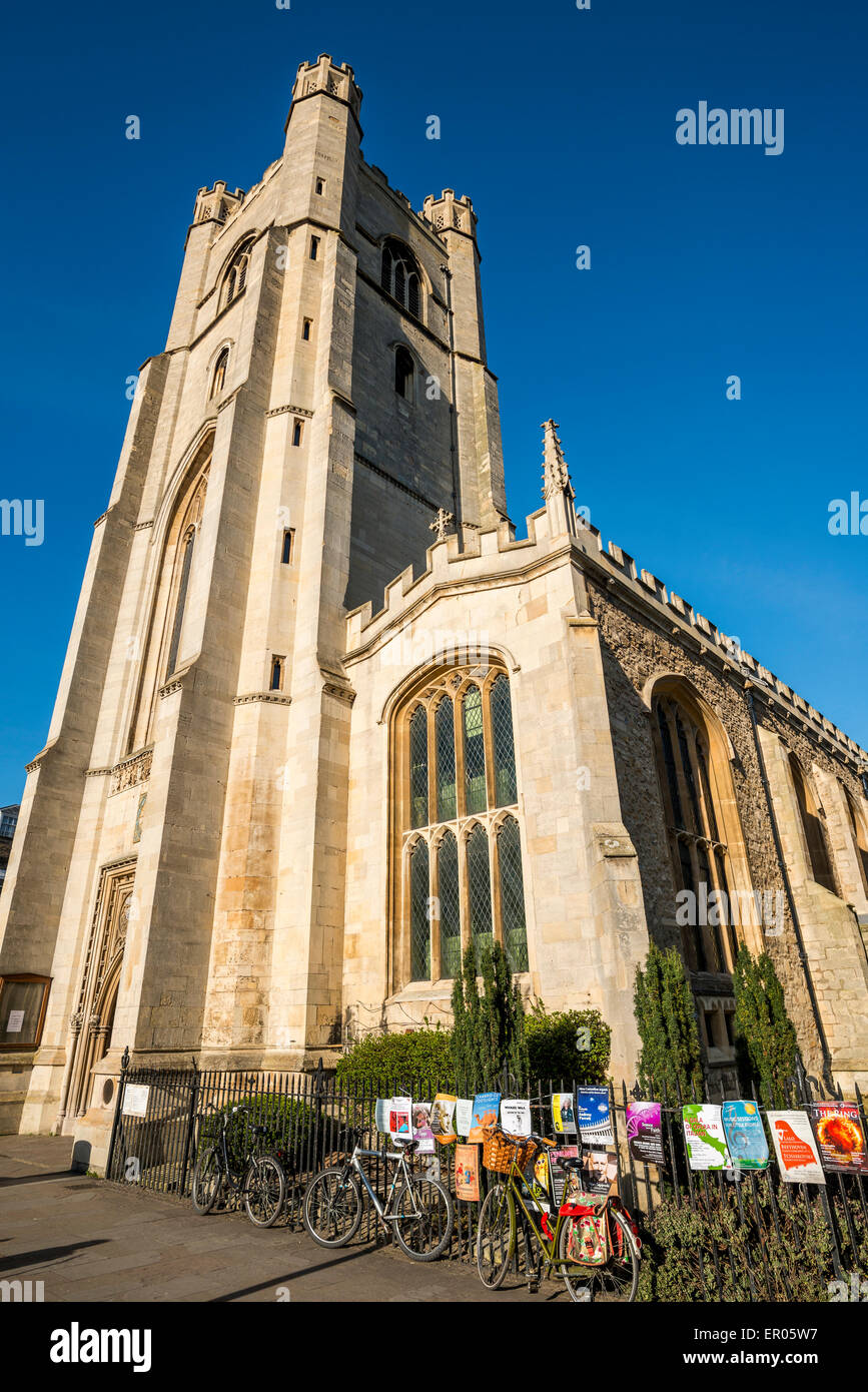 Great St Mary's Church is the University Church of Cambridge University Stock Photo