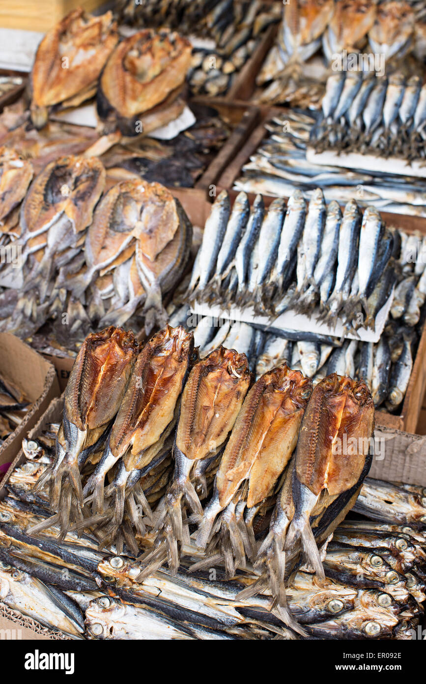 Dried fish at The Public Market in General Santos City, The Philippines