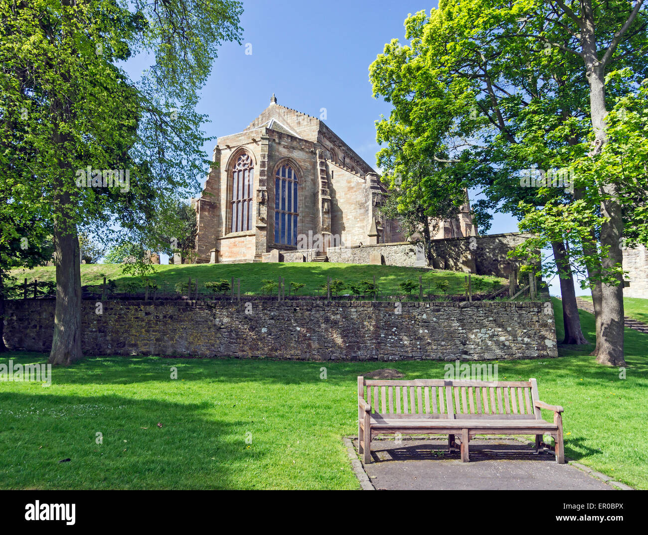 St. Michaels Church east view In Linlithgow West Lothian Scotland Stock Photo