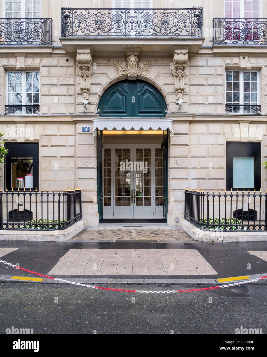 Christian Dior designer store, facade and entrance, Avenue