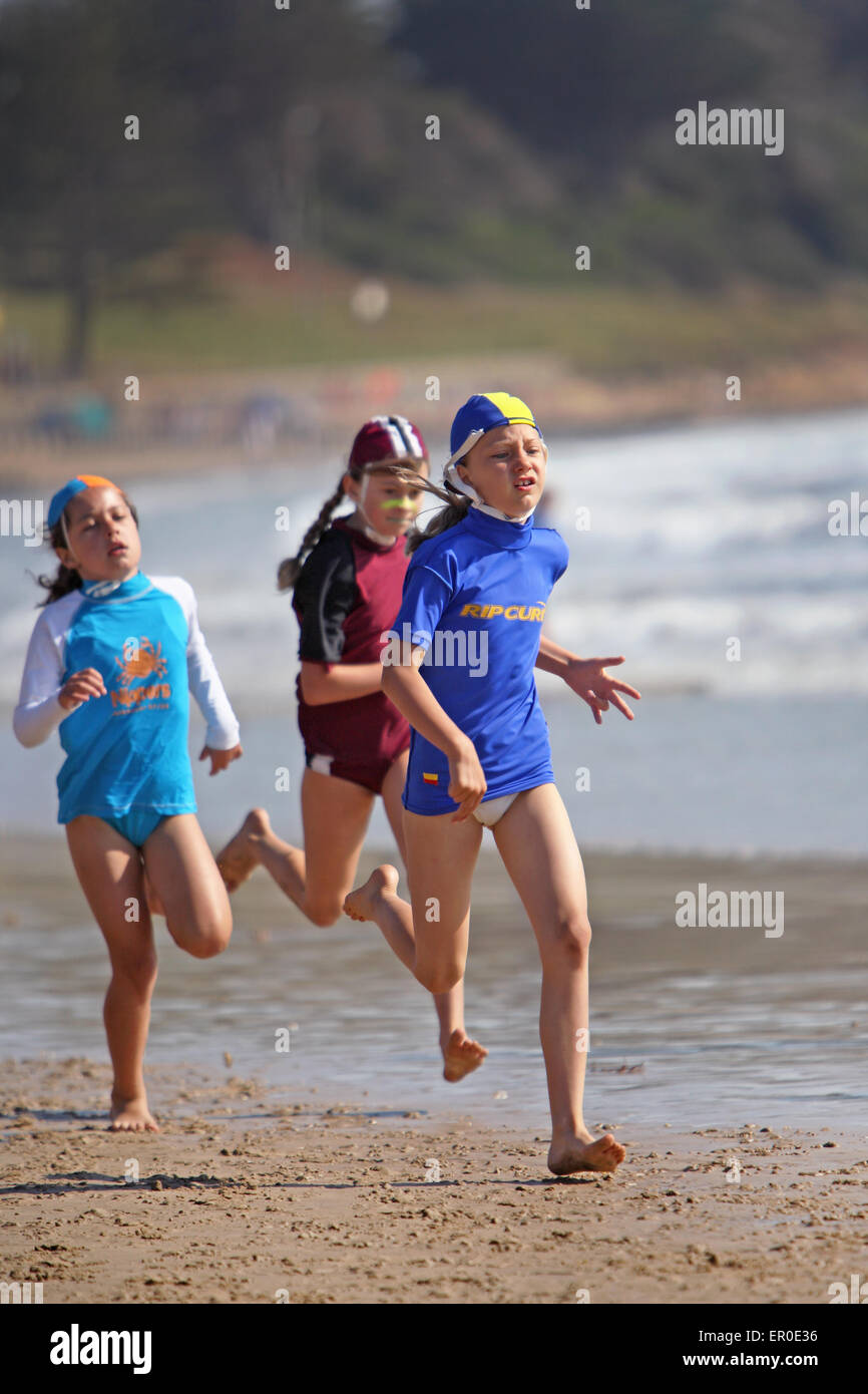 'Nippers', surf life saver training and competitions for kids. Torquay