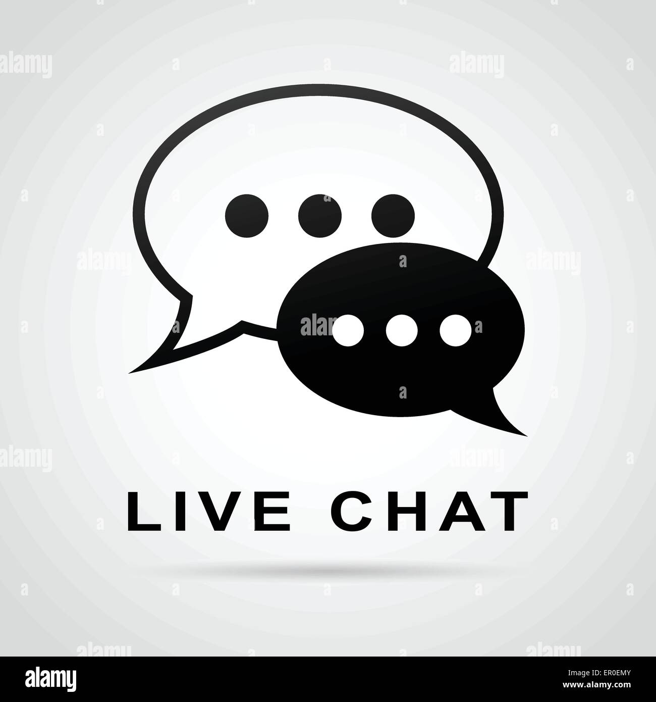 Live chat Stock Vector Images Alamy