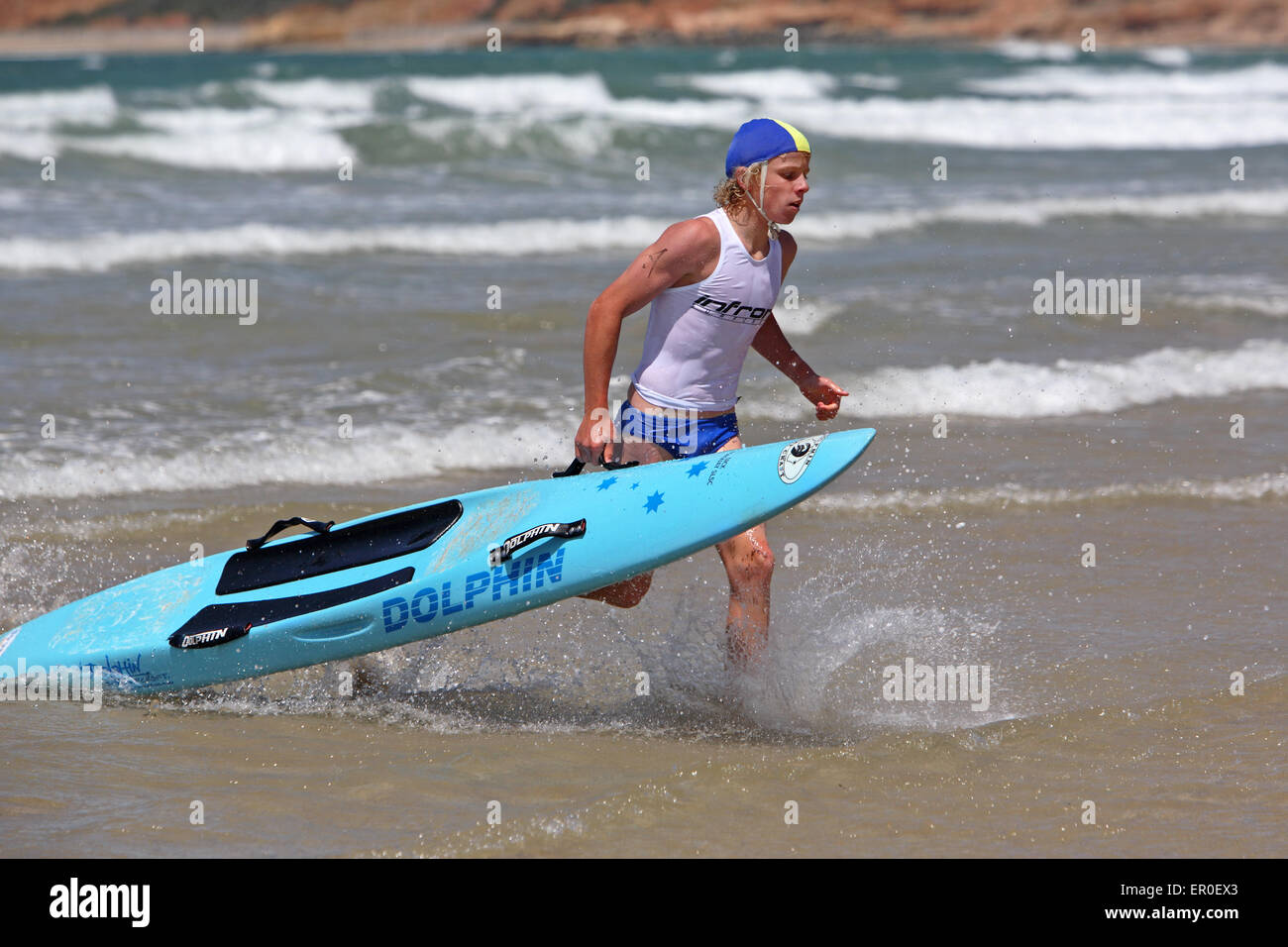 Surf lifesaver races. Surf coast, Victoria, Australia Stock Photo Alamy