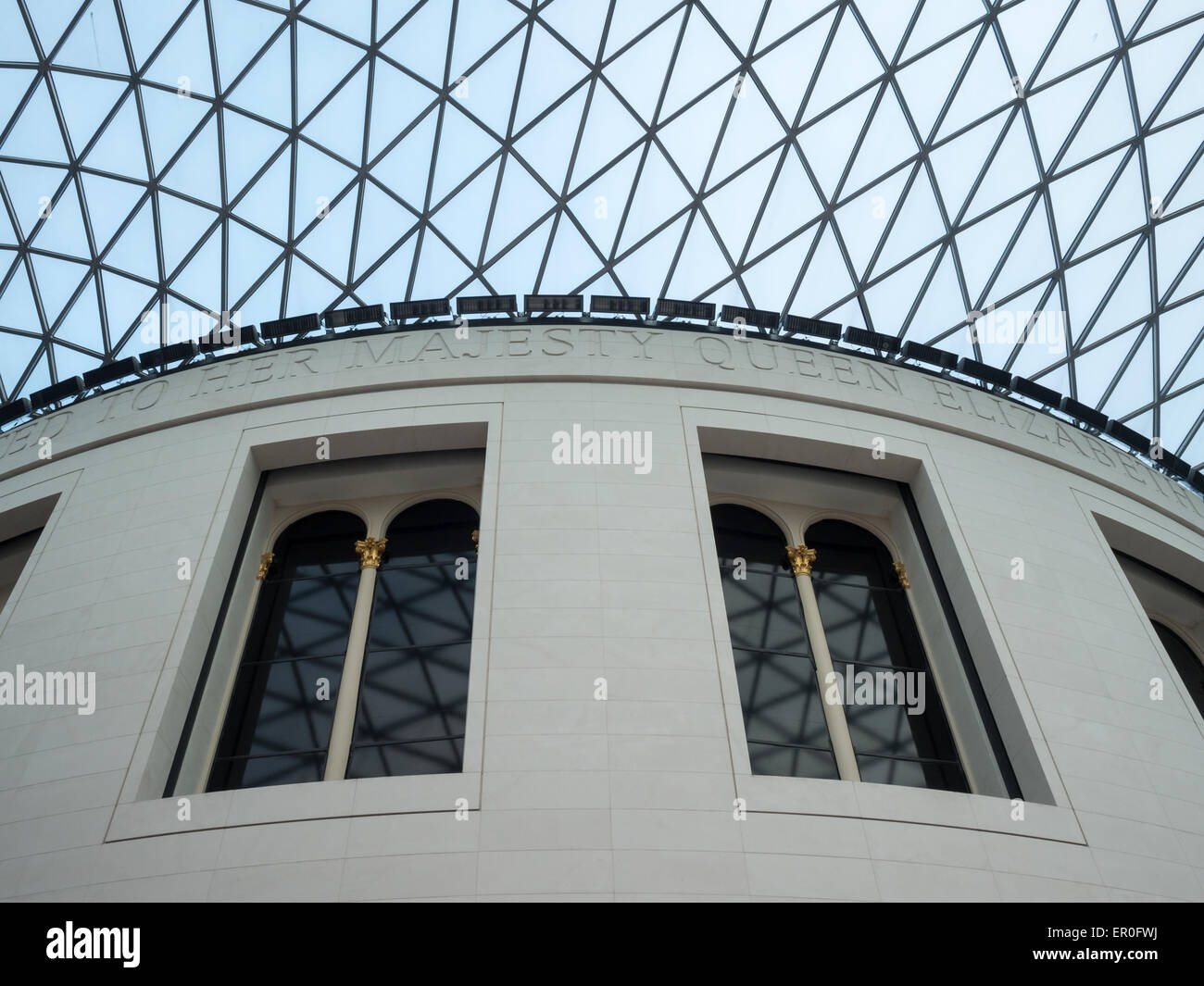 British Museum glass dome detail Stock Photo Alamy