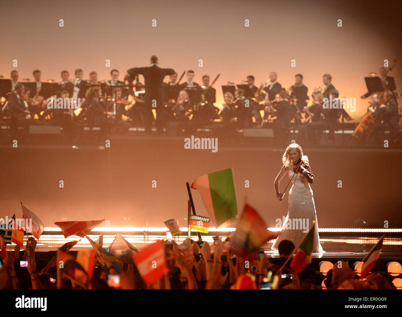 Vienna, Austria. 23rd May, 2015. Austrian violinist Lidia Baich and the