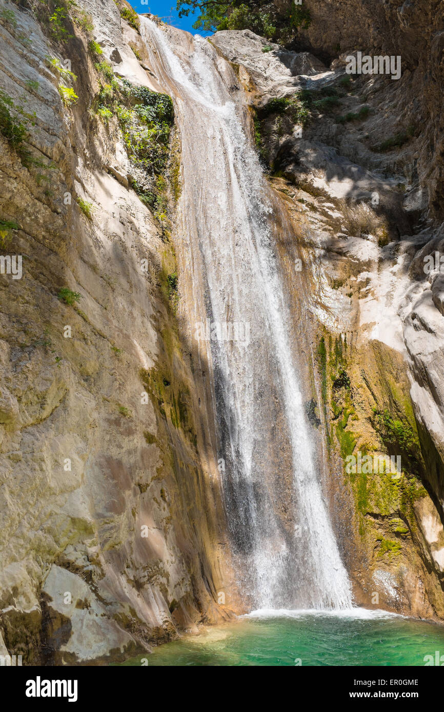 Nidri waterfalls, , Lefkada ,Greece Stock Photo