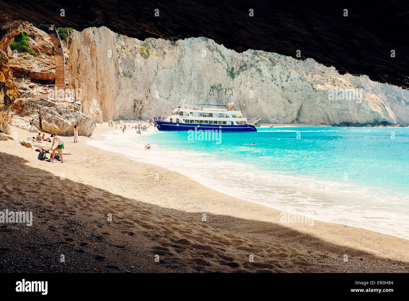 Porto Katsiki beach, Lefkada Island, Greece Stock Photo Alamy