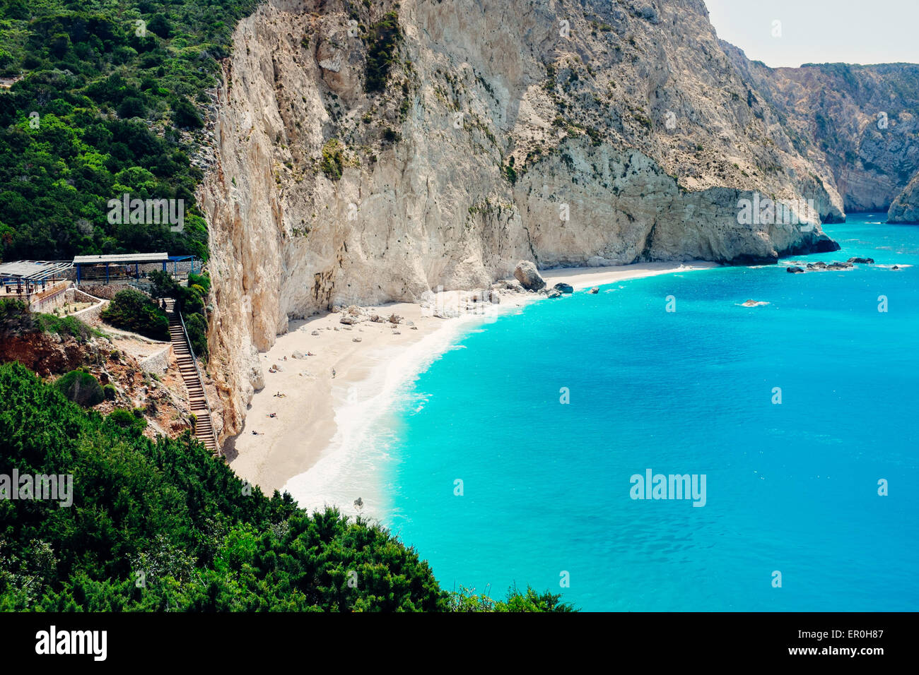 Porto Katsiki beach, Lefkada Island, Greece Stock Photo Alamy