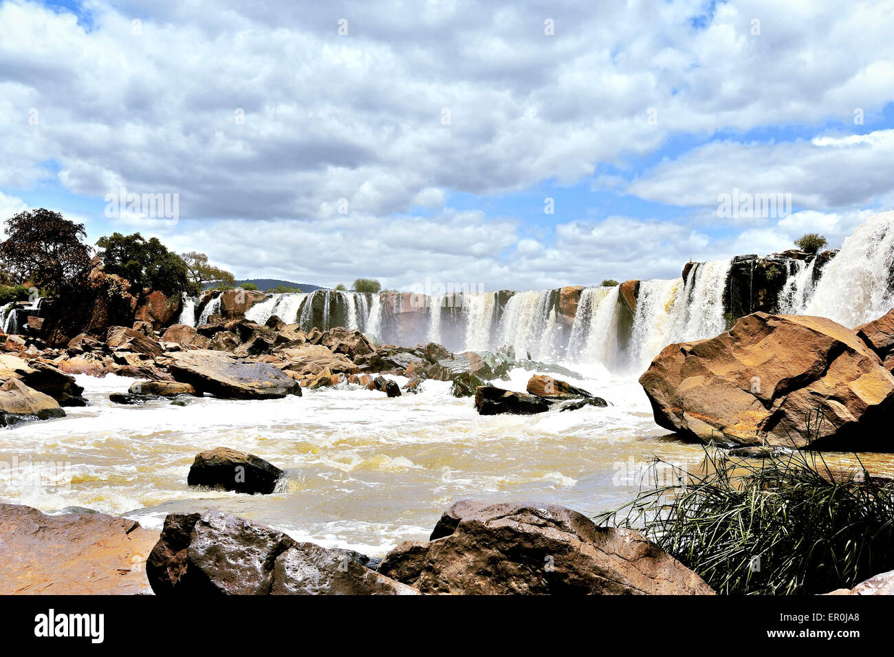 Fourteen Falls near Thika; Kenya Stock Photo