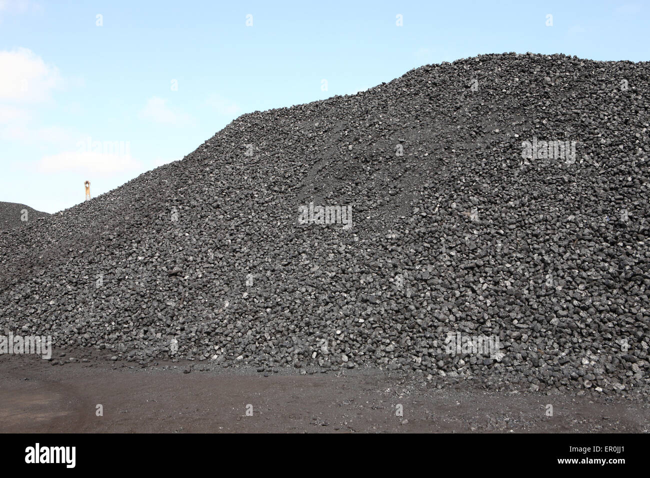 Coal bulk store Stock Photo