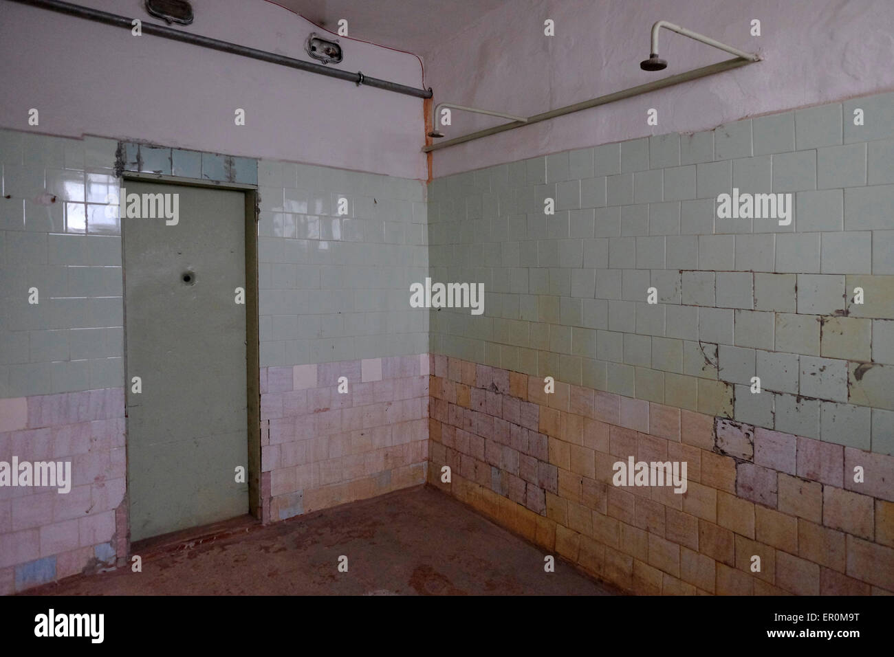 The prison shower room at the former KGB prison now the museum of
