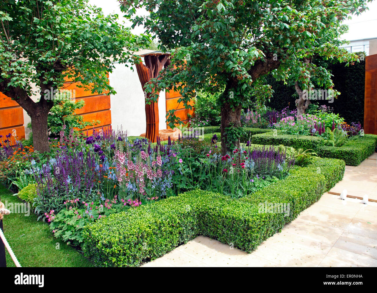 Morgan Stanley Healthy Cities Garden RHS Chelsea Flower Show 2015 Stock Photo