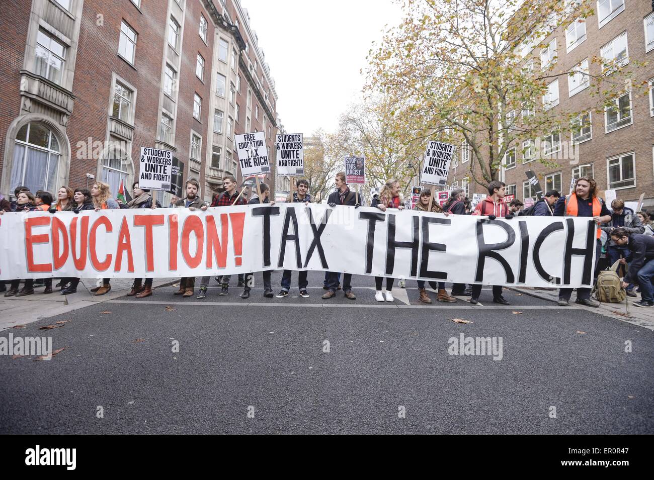 National Campaign Against Fees And Cuts Holds Demonstration Against ...