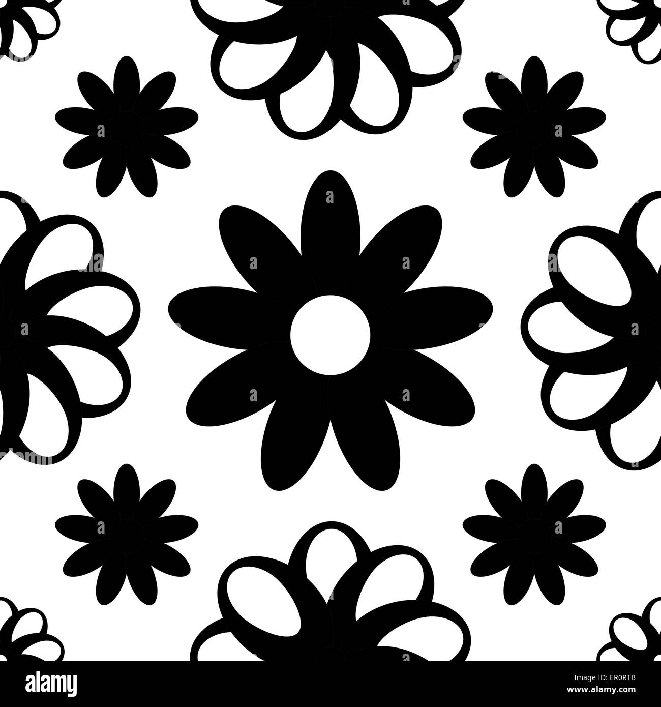 Abstract Seamless Flower Background Stock Vector Image & Art - Alamy