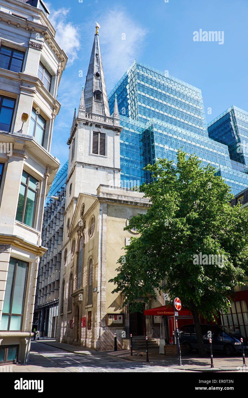 Guild Church Of St Margaret Pattens The Spire Is The Only Remaining Example Of Wren’s Lead-Covered Timber Spires London UK Stock Photo