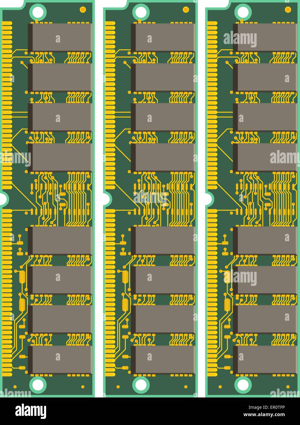 Set of Computer RAM Cards Stock Vector Image & Art - Alamy