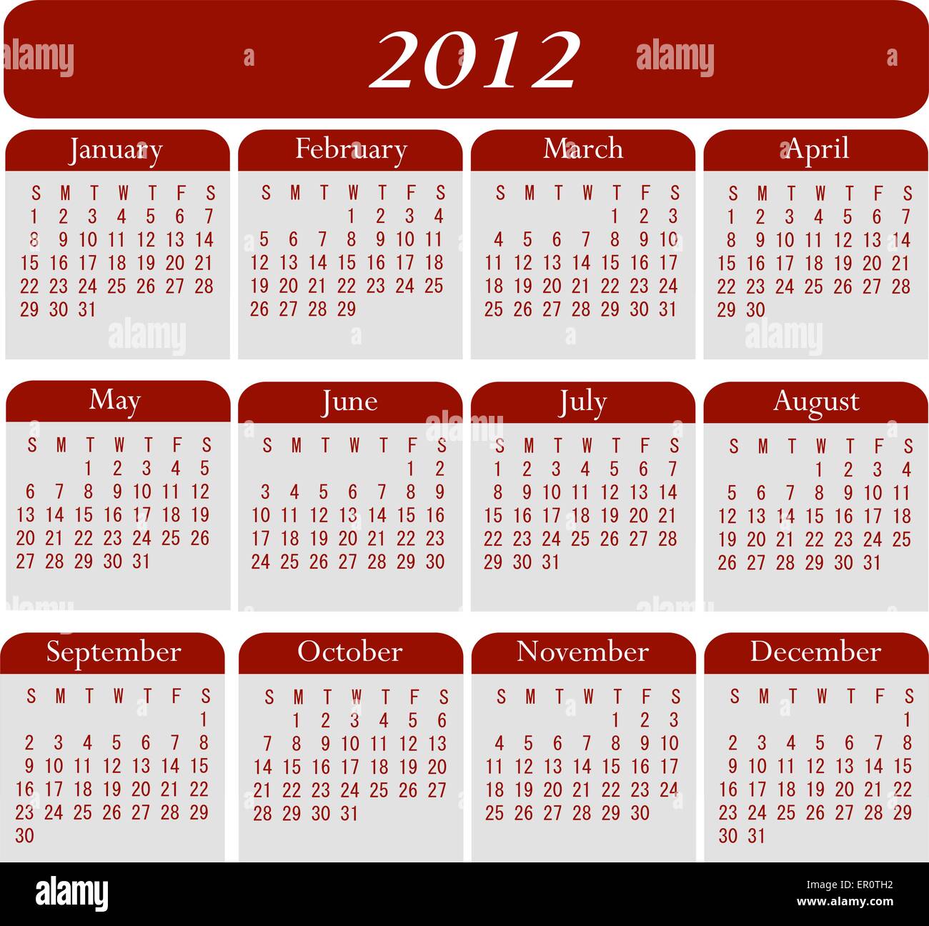 Calendar Dates 12 Hi Res Stock Photography And Images Alamy