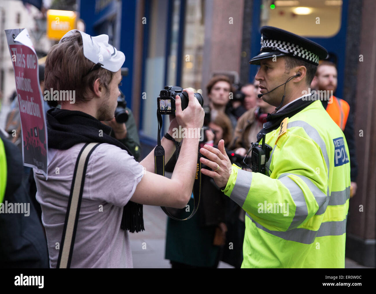 Protest By Students Against Tuition Fees. The Demonstration Was ...