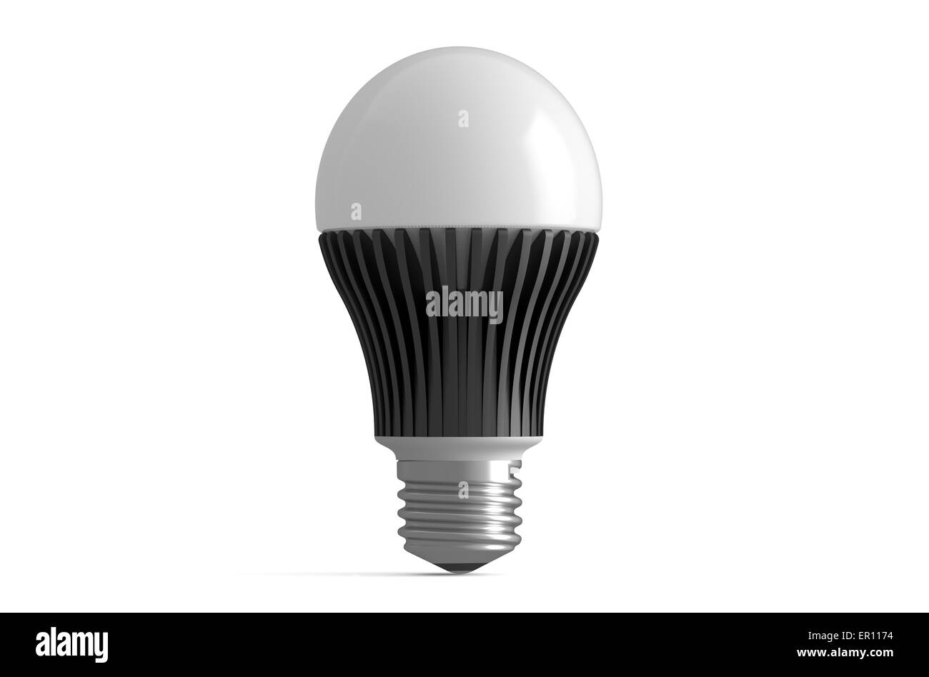 one LED lamp isolated on white background Stock Photo
