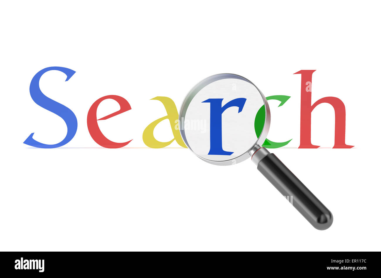 search concept isolated on white background Stock Photo