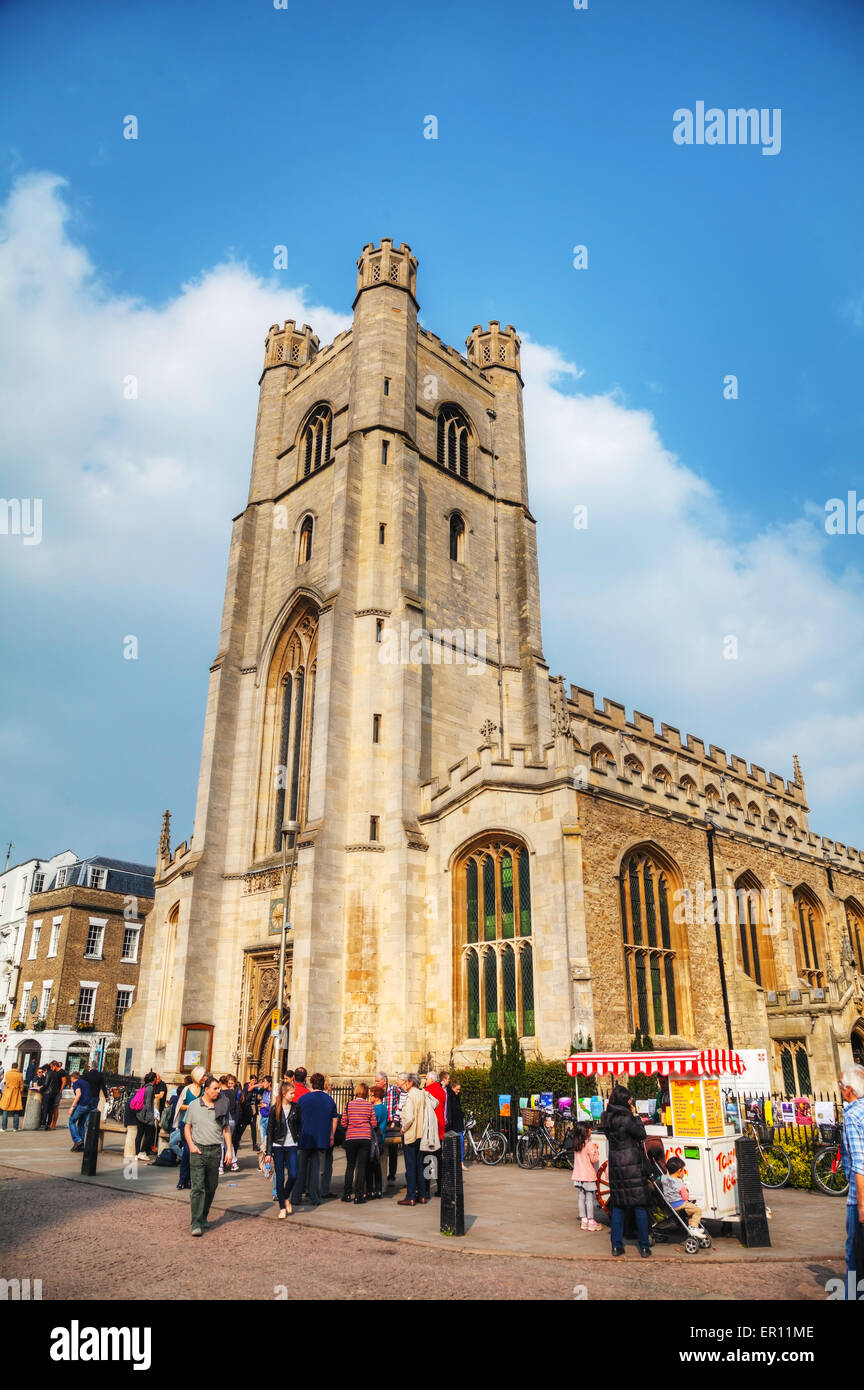 Cambridge, UK - April 9: Old Great St Mary's Church on April 9, 2015 in Cambridge, UK. It's a university city . Stock Photo