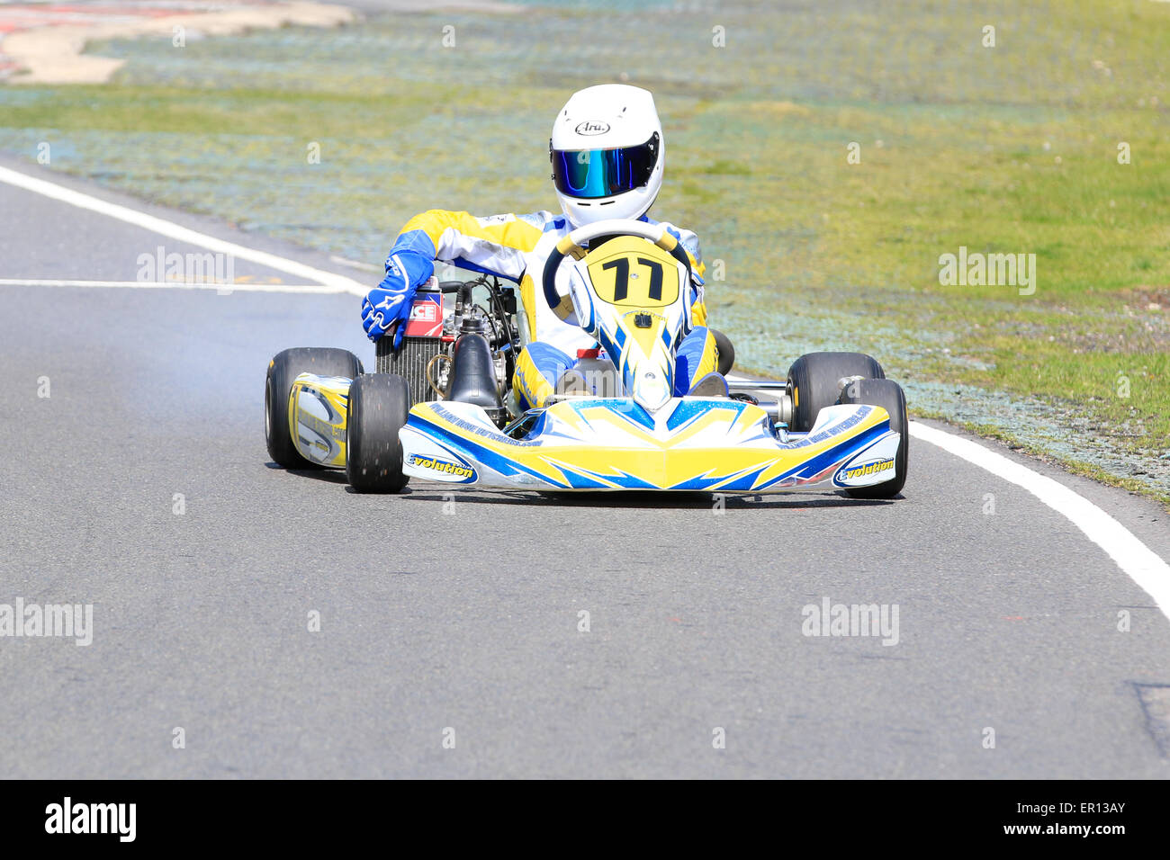 Go Kart at Buckmore Park Stock Photo Alamy