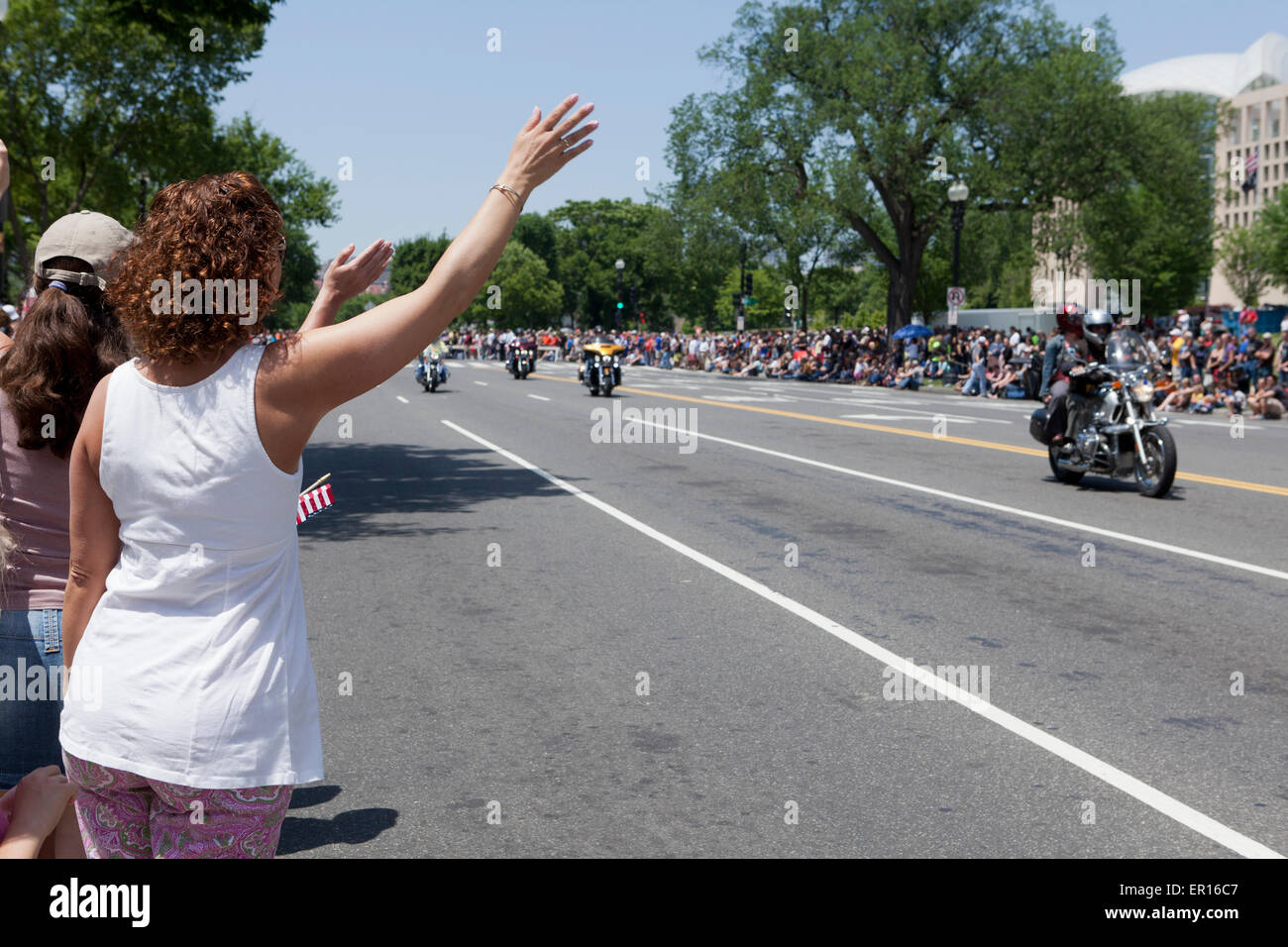 Washington DC, USA. 24th May, 2015. Thousands of veterans and their ...