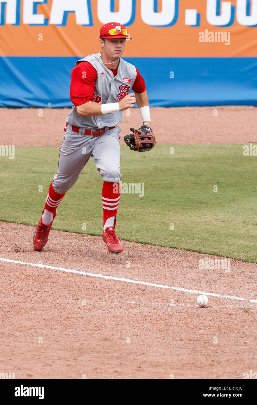 Durham, North Carolina, USA. 24th May, 2015. outfielder Bubby Riley (2 ...
