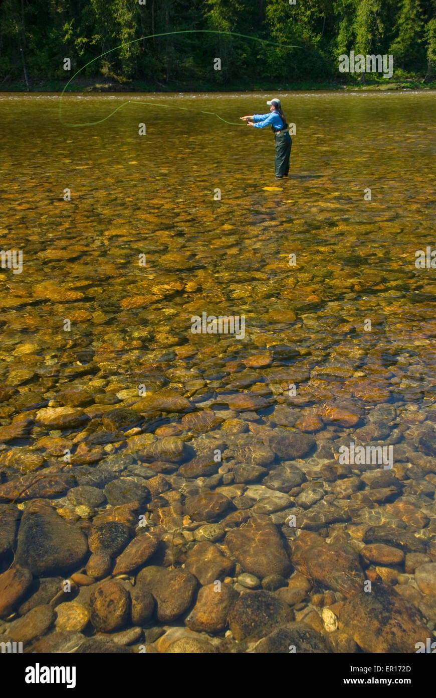 Flyfishing, Selway Wild and Scenic River, Nez Perce National Forest