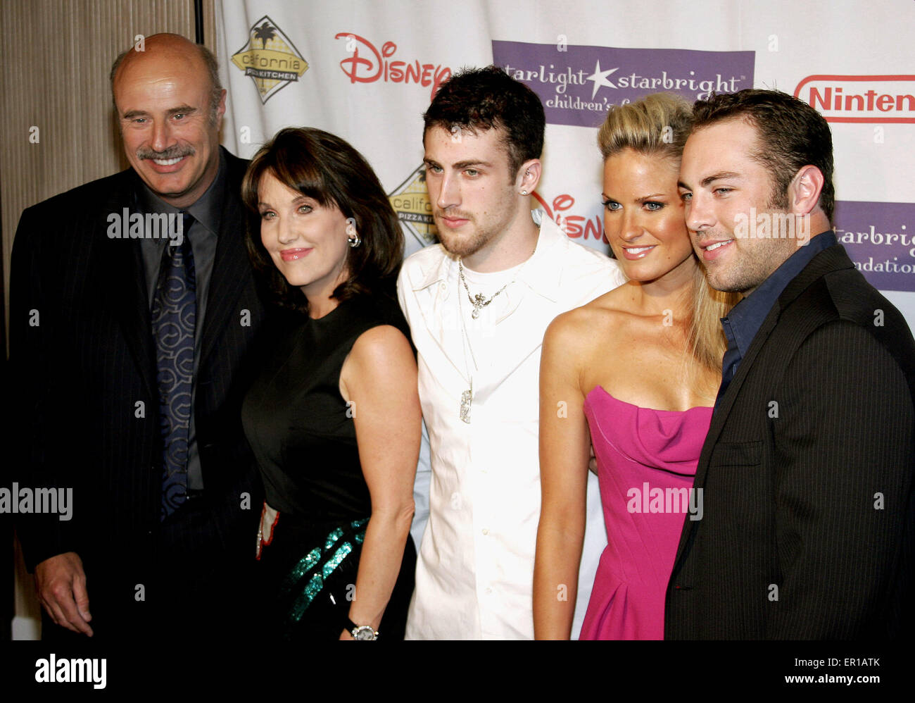 Dr. Phil McGraw, Robin McGraw, Jordan McGraw, Erica Dahm and Jay McGraw