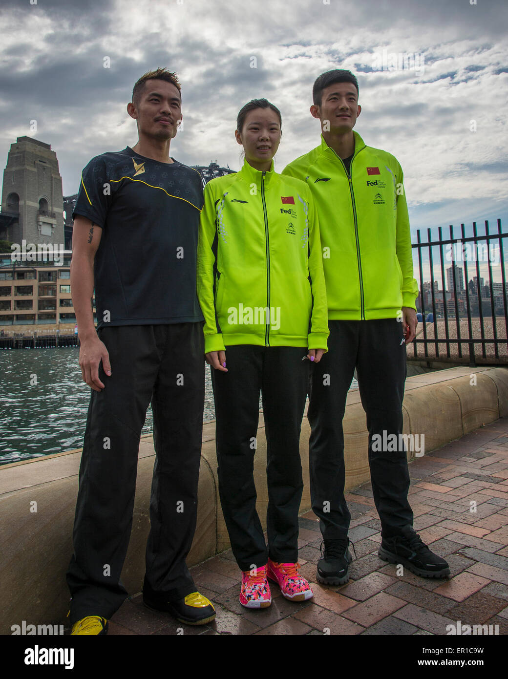 Sydney, Australia. 25th May, 2015. The Australian Badminton Open 2015 media call at Campbells Cove, The Rocks, on May 25, 2015 in Sydney, Australia Credit:  MediaServicesAP/Alamy Live News Stock Photo