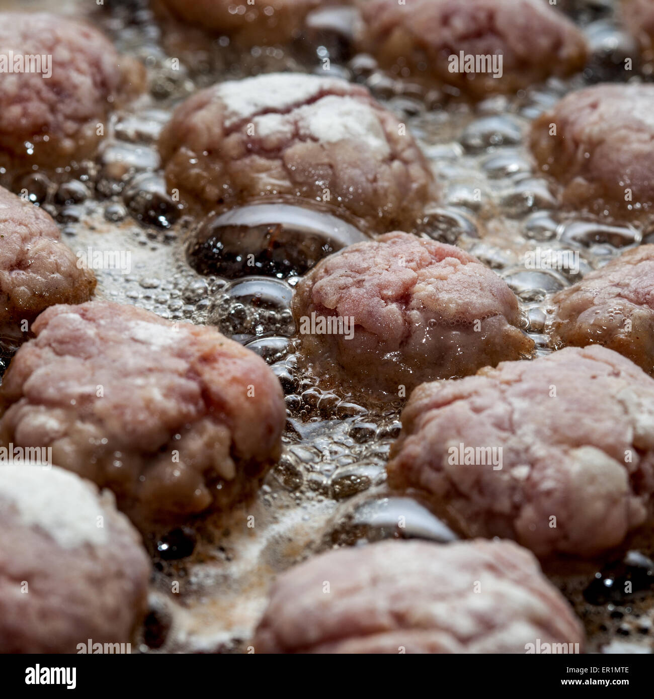 meatballs cooked Stock Photo