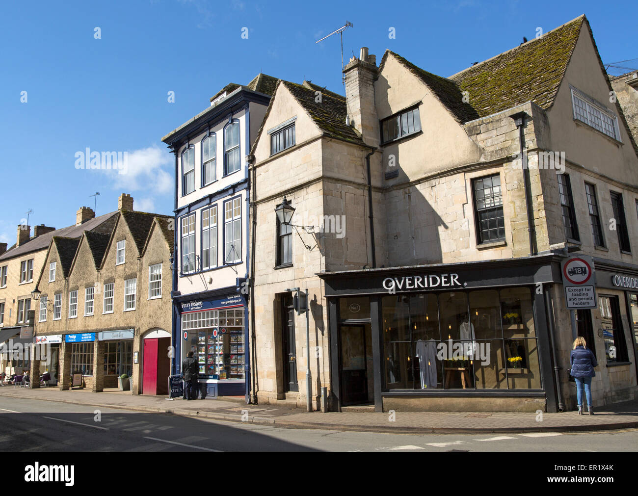 Shops in the town centre of Tetbury, Cotswolds. Gloucestershire