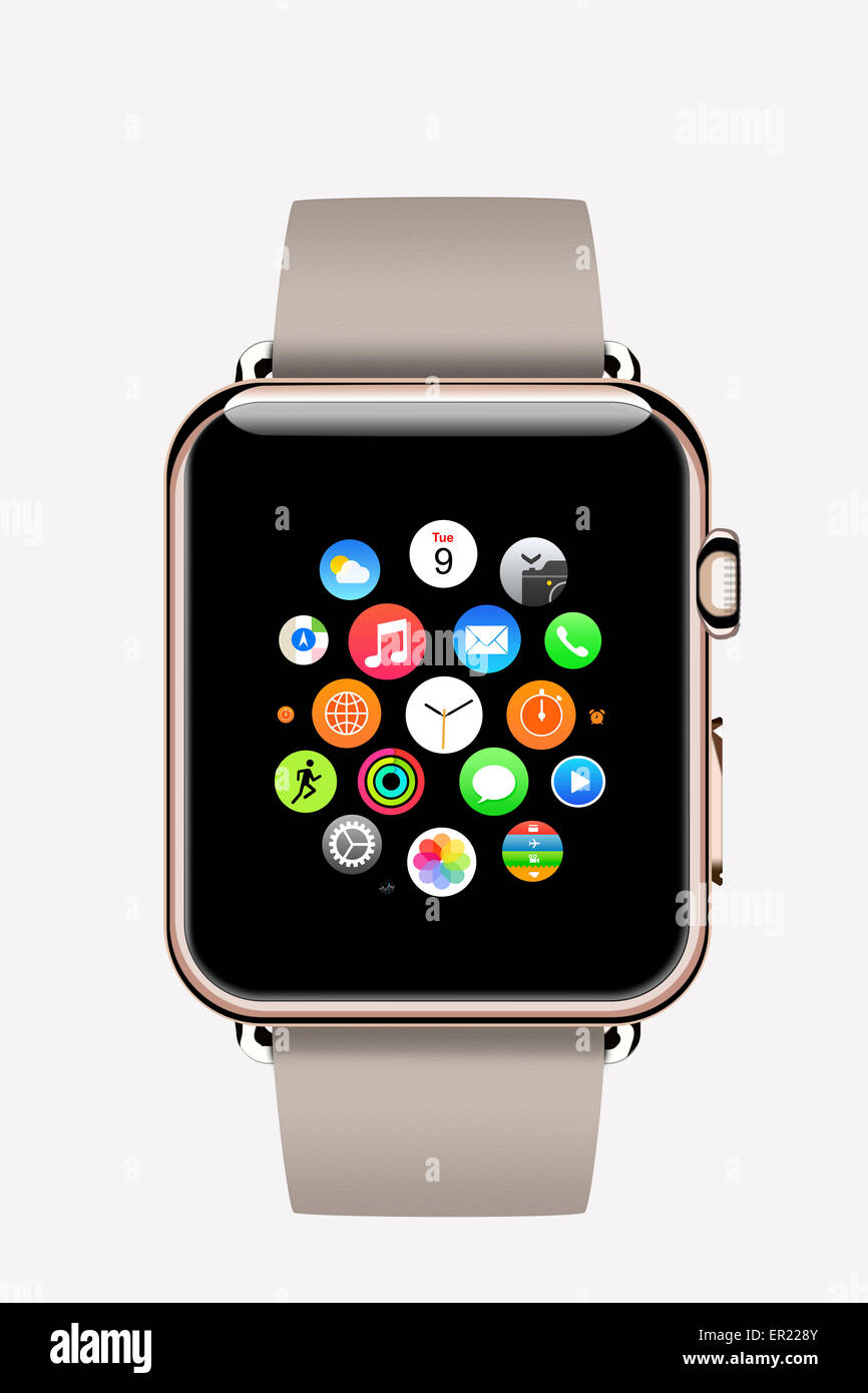 apple watch smartwatch smart watch iwatch Stock Photo