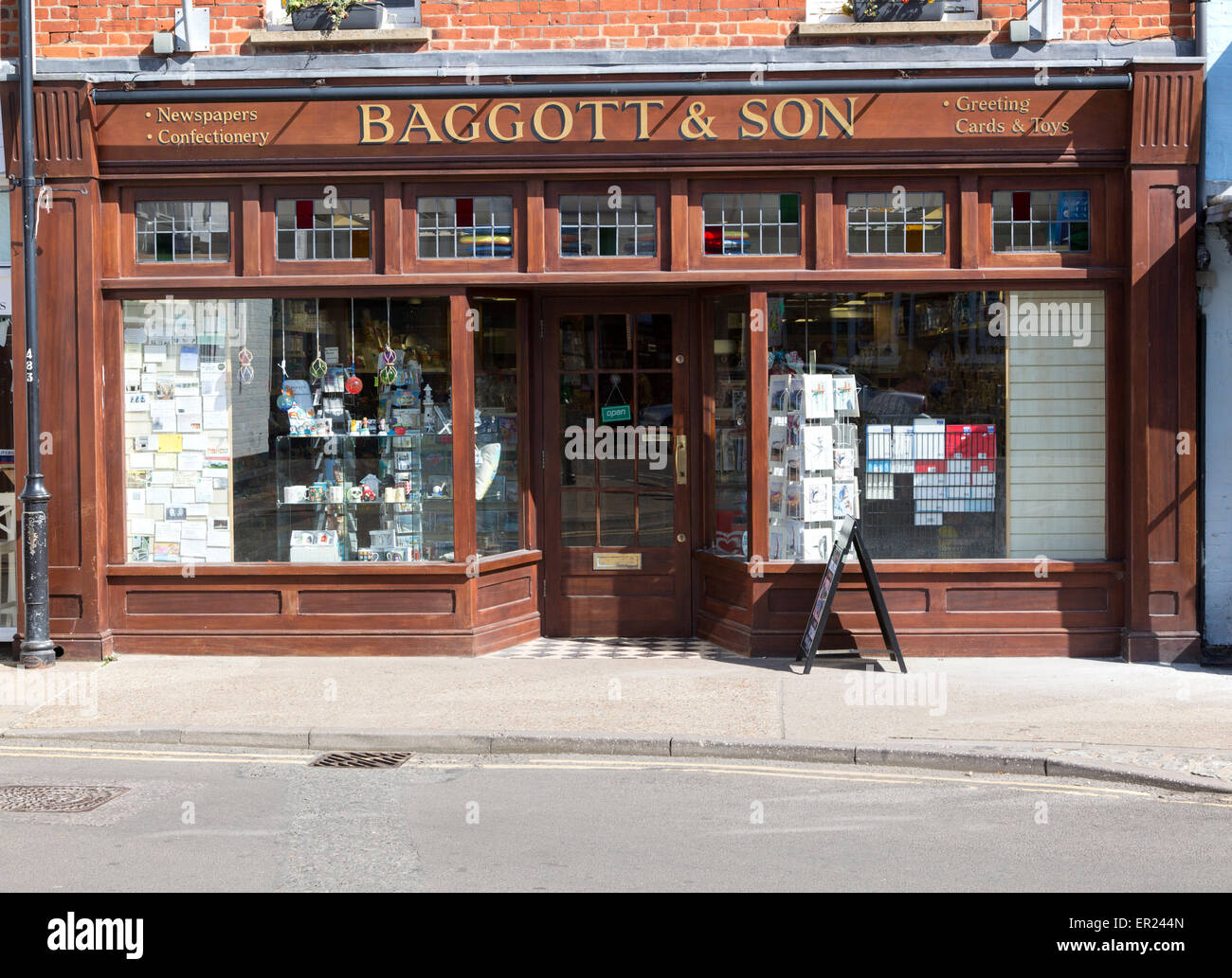 Traditional newsagent shop, Aldeburgh, Suffolk, England, UK Stock Photo