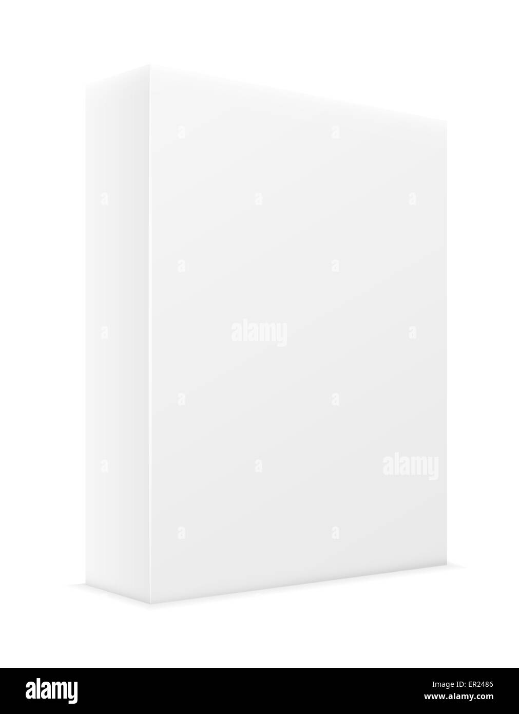 white paper carton box packing illustration isolated on background Stock Photo Alamy