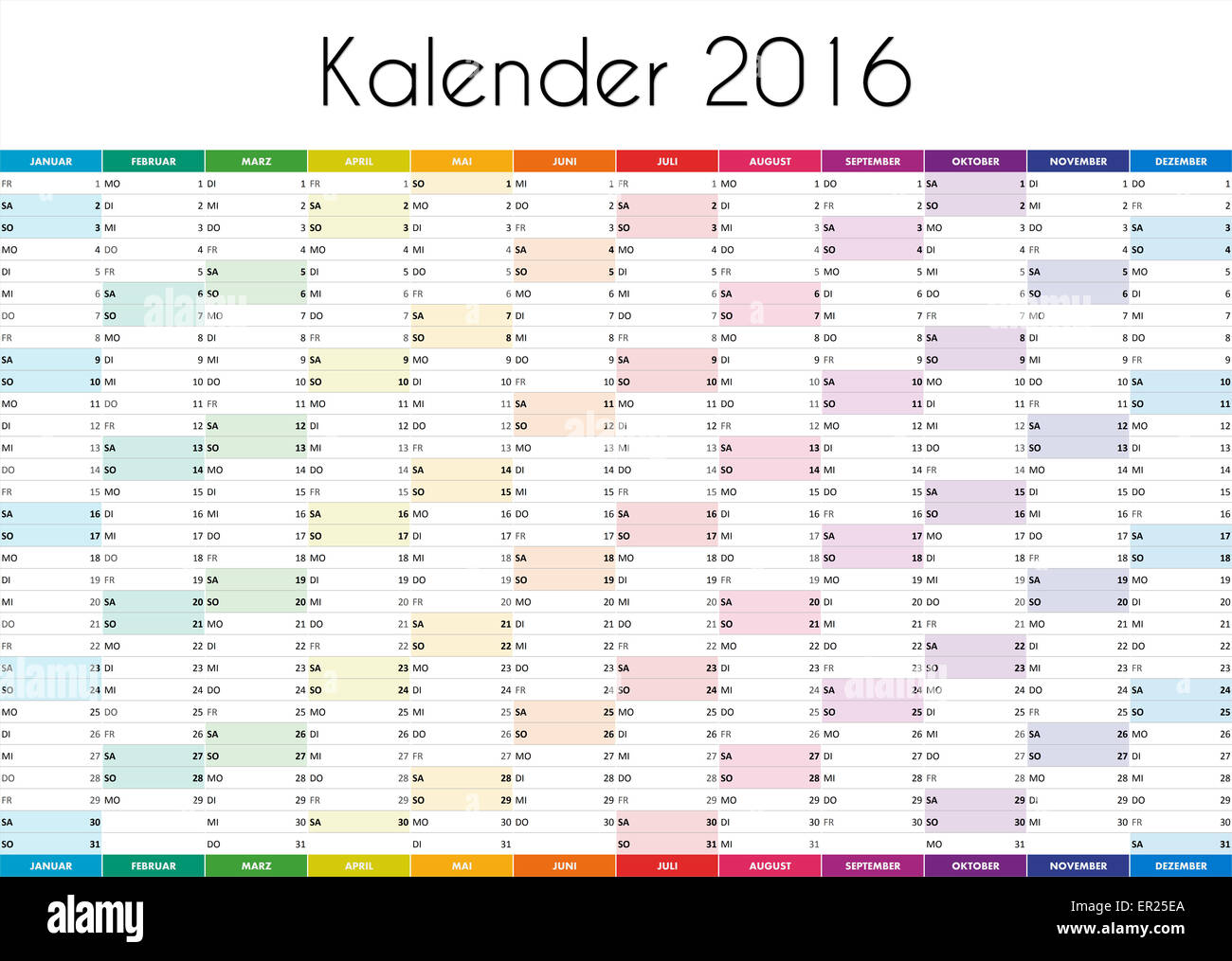 Toegeven Snooze Trolley Kalender 2016 - GERMAN VERSION Stock Photo - Alamy