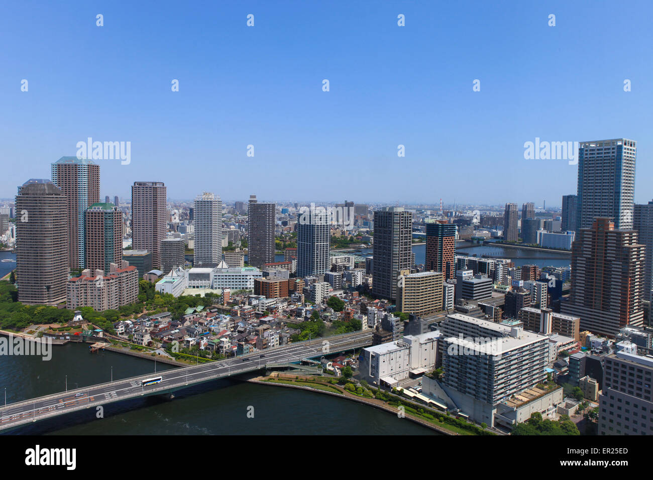 Tokyo skyline at daytime Stock Photo