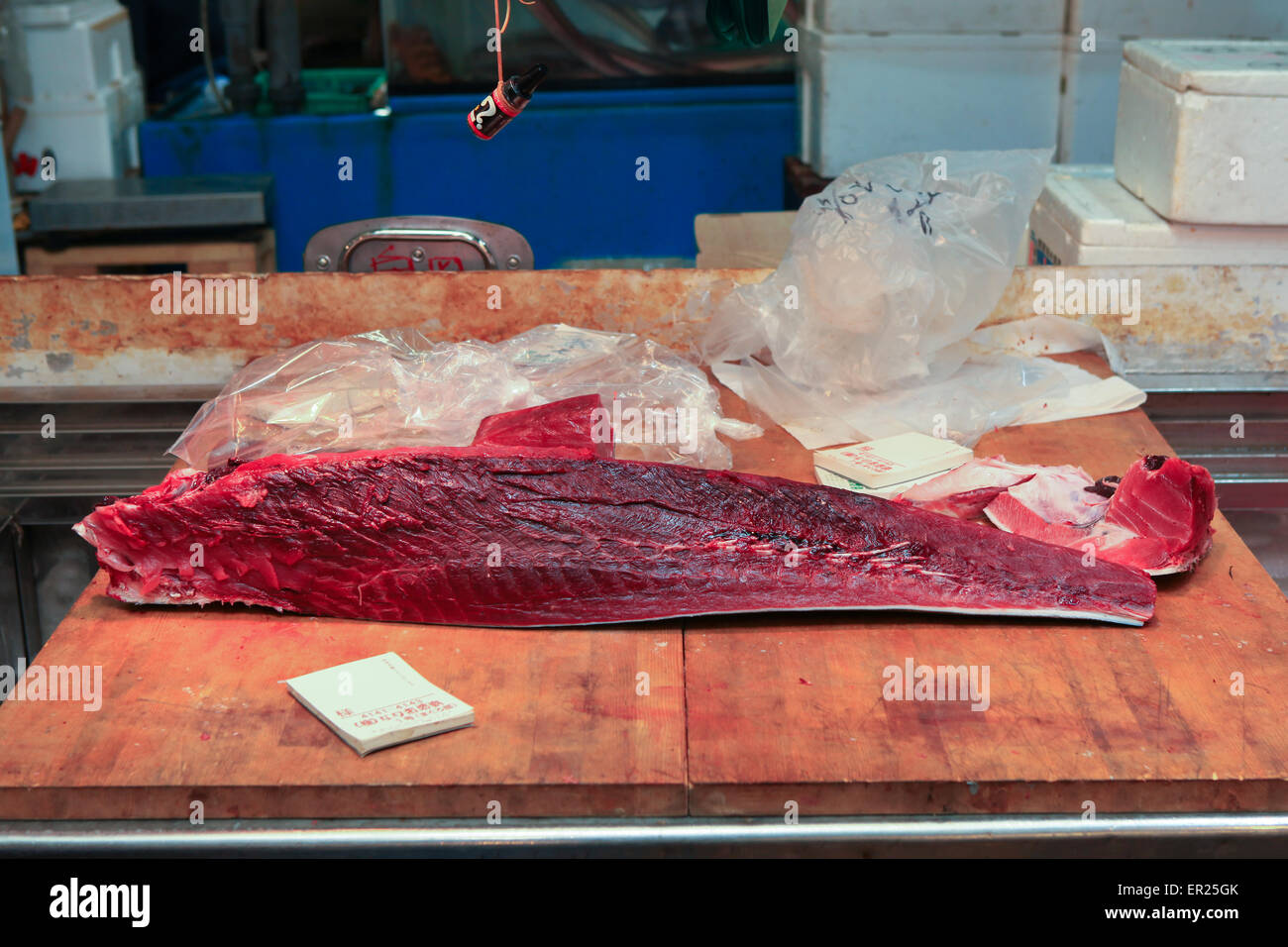 fresh tuna meat Stock Photo