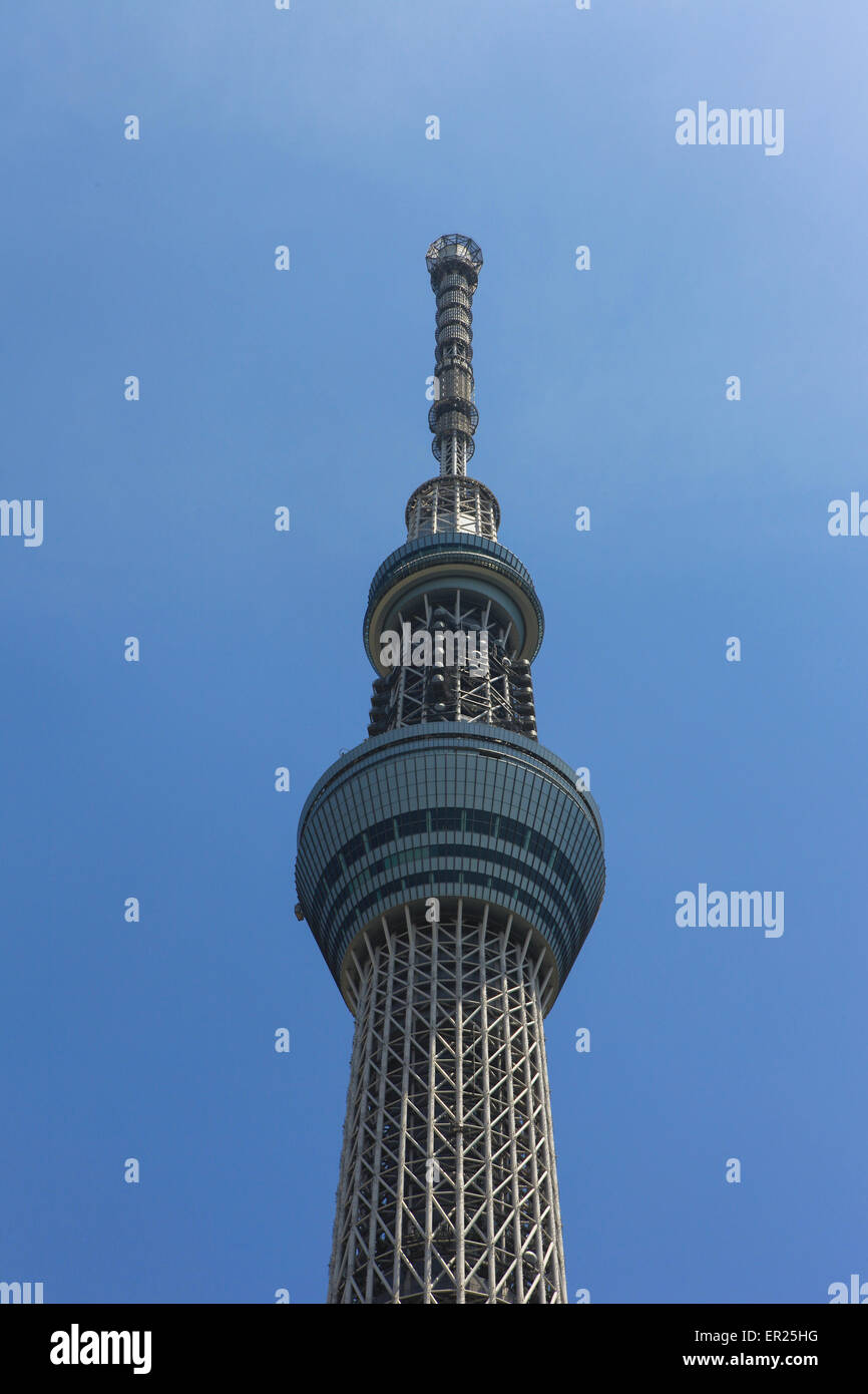 Tokyo's Skytree building, second tallest stracture  in the world and holds two paid observation decks Stock Photo