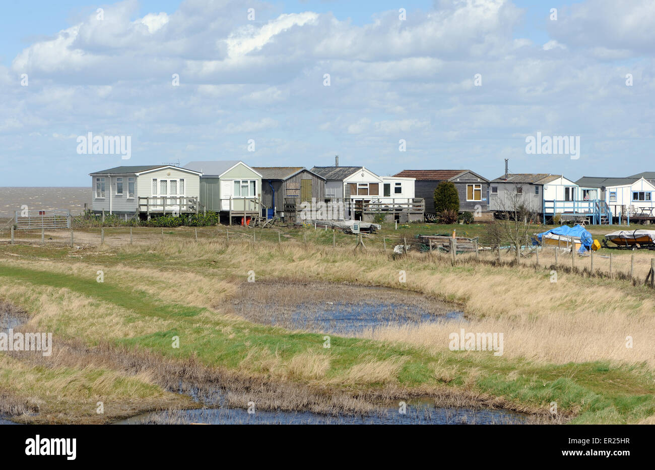 Beach huts. Seasalter, Whitstable, Kent. UK Stock Photo Alamy