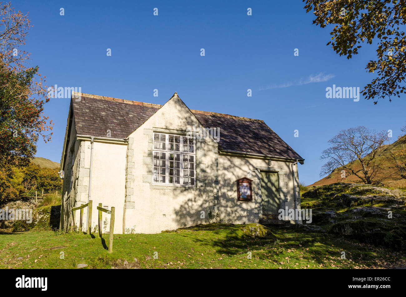 Buttermere village hall, Lake District, Cumbria, England. Stock Photo