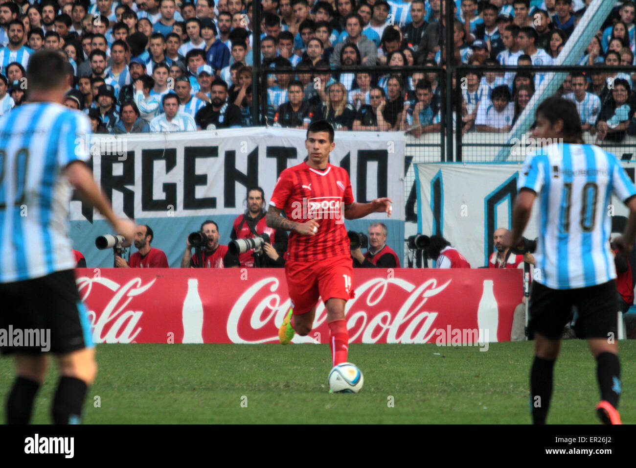Buenos Aires, Argentina. 24th May, 2015. Independiente´s player Victor Cuesta during the match for Argentinian Tournament First Division in Juan Domingo Perón stadium of Avellaneda. Credit:  Néstor J. Beremblum/Alamy Live News Stock Photo