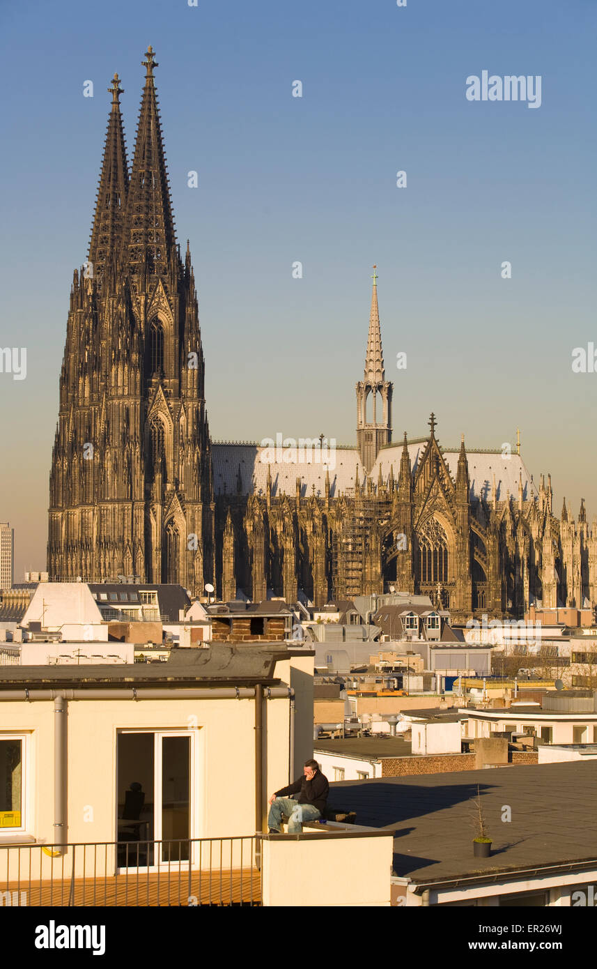 DEU, Germany, Cologne, the cathedral, view from the south. DEU