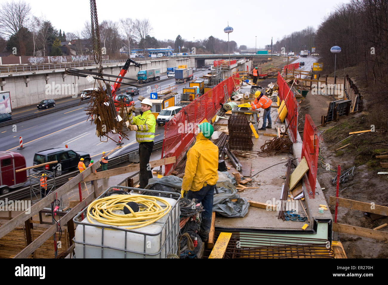 Autobahn construction hi-res stock photography and images - Alamy