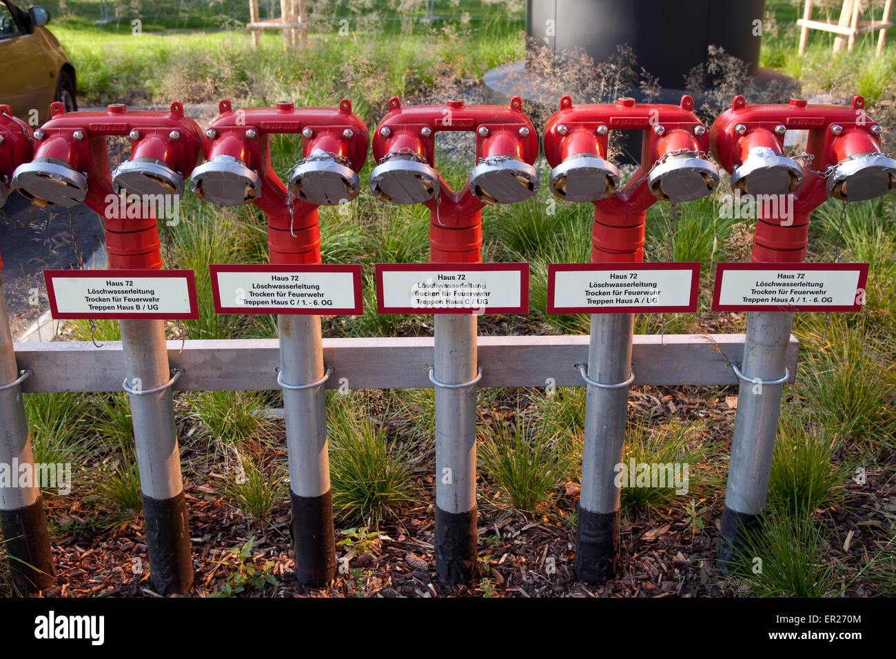 Europe, Germnay, Cologne, fire water supply in front of an office